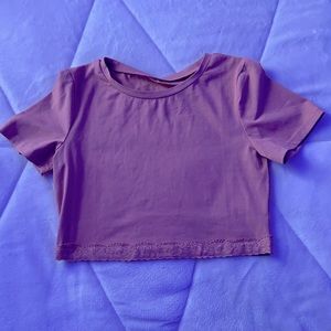 CROPPED PINK LACE SHIRT